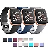 PACK 3 Soft Silicone Bands for Fitbit Versa 2