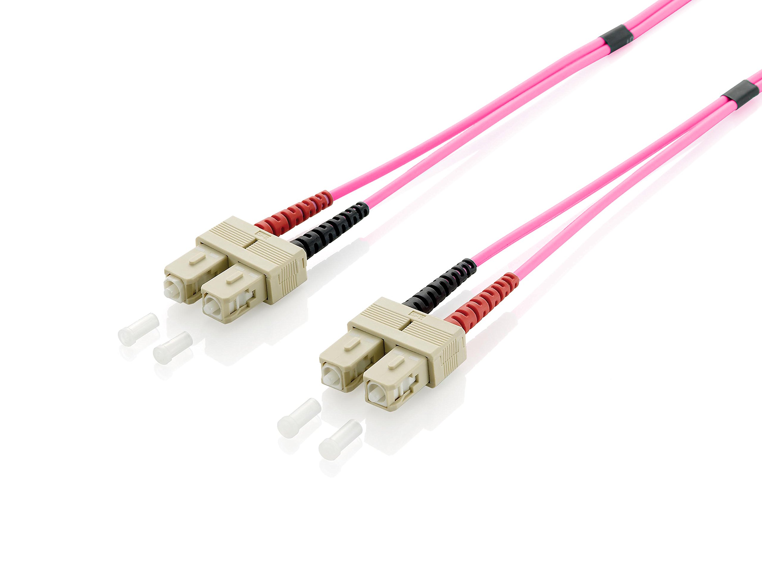 Digital Data Equip 255527 Fibre Optic Cable SC/SC Fibre-Optic Patch Cable OM4 / 15 m/Purple