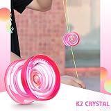 MAGICYOYO Crystal K2 Dual Purpose Yoyo Pink with Case and Strings view 5
