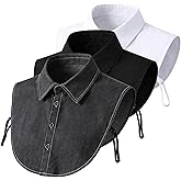Loodion 3 Packs Denim False Collar - The Ultimate Layering Essential for Women