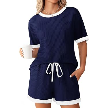 Vêtements de plage pour femme, ensemble de tenues d'été 2 pièces, tenue d'entraînement, col en V, débardeur court taille haute, ensemble d'exercice Vêtements de plage pour femme, ensemble de tenues d'été 2 pièces, tenue d'entraînement, col en V, débardeur court taille haute, ensemble d'exercice