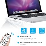 LinKAVEniR Bluetooth 5.0 Adapter PC Dongle 3Mbps Dual Mode Win 11 10 8 7 view 3