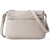 WESTBRONCO Crossbody Bags for Women, Medium Size Shoulder Handbags, Satchel Purse with Multi Zipper Pocket