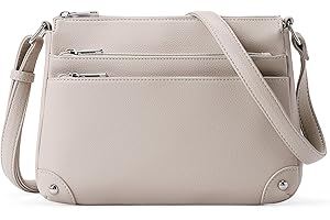 WESTBRONCO Crossbody Bags for Women, Medium Size Shoulder Handbags, Satchel Purse with Multi Zipper Pocket