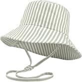 Beautiful Baby Sun Hat 0-6 Months - Adjustable with UPF 50+ Sun Protection | Cute Kids Bucket Hat for Beach Days - Adjustable Fit for Toddlers