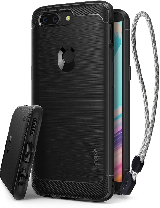 Ringke Onyx Compatible With OnePlus 5T Case Fine Brushed Metal Design 