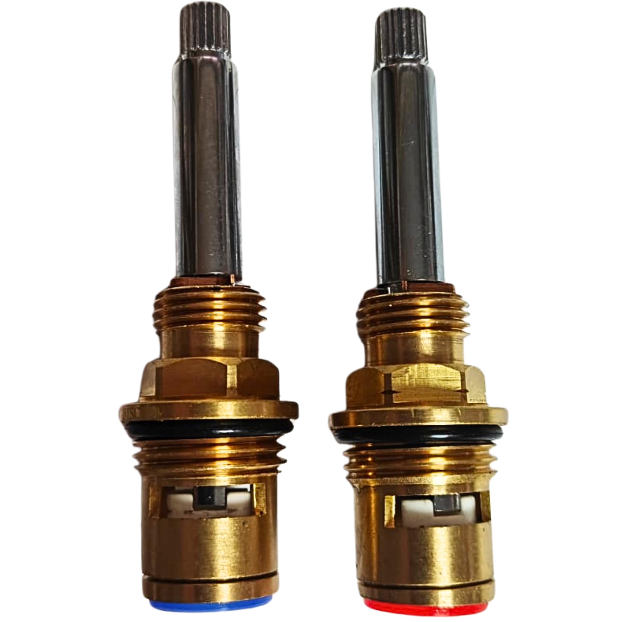 SC200 Mixer Tap Cartridge Replacement Tap Valves for Bristan 1901 Tap and Basin Mixer Quarter Turn 7.6mm x 20 Spline, 81mm Total Length Valve Ceramic Tap Spares Repair Reviver Kit Gland Hot and Cold