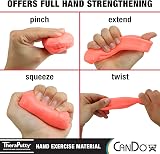 CanDo TheraPutty Antimicrobial - 6 oz Red Therapeutic Modelling Clay view 3