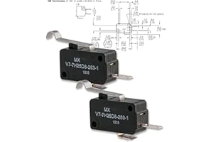 BSVI Honeywell S&C V7-7H25D8-263-1 (Pack of 2) Micro Switch, Roller Lever, SPST-NO