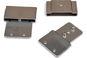 Jeereal 2-1/2" Western Saddle Replacement Blevins Buckles, Stainless Steel,1-inch Hole Spacing