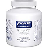 Pure Encapsulations Nutrient 950 with Vitamin K 180's - Multivitamin & Mineral Supplement - Bone & Arterial Support* - Optimal Absorption - Gluten Free & Non-GMO - 180 Capsules