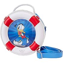 【Loungefly】ドナルドダック フェイス型 クロスボディバッグ Loungefly Donald Duck 90th Anniversary Lenticular Crossbody