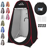 Your Choice Pop Up Shower Tent 47.2" Wx74.8/82.7" H Privacy Changing Tent | Waterproof Silver Coating Portable Shelter with Carry Bag for Camping, Beach, RV, Hiking, Fishing