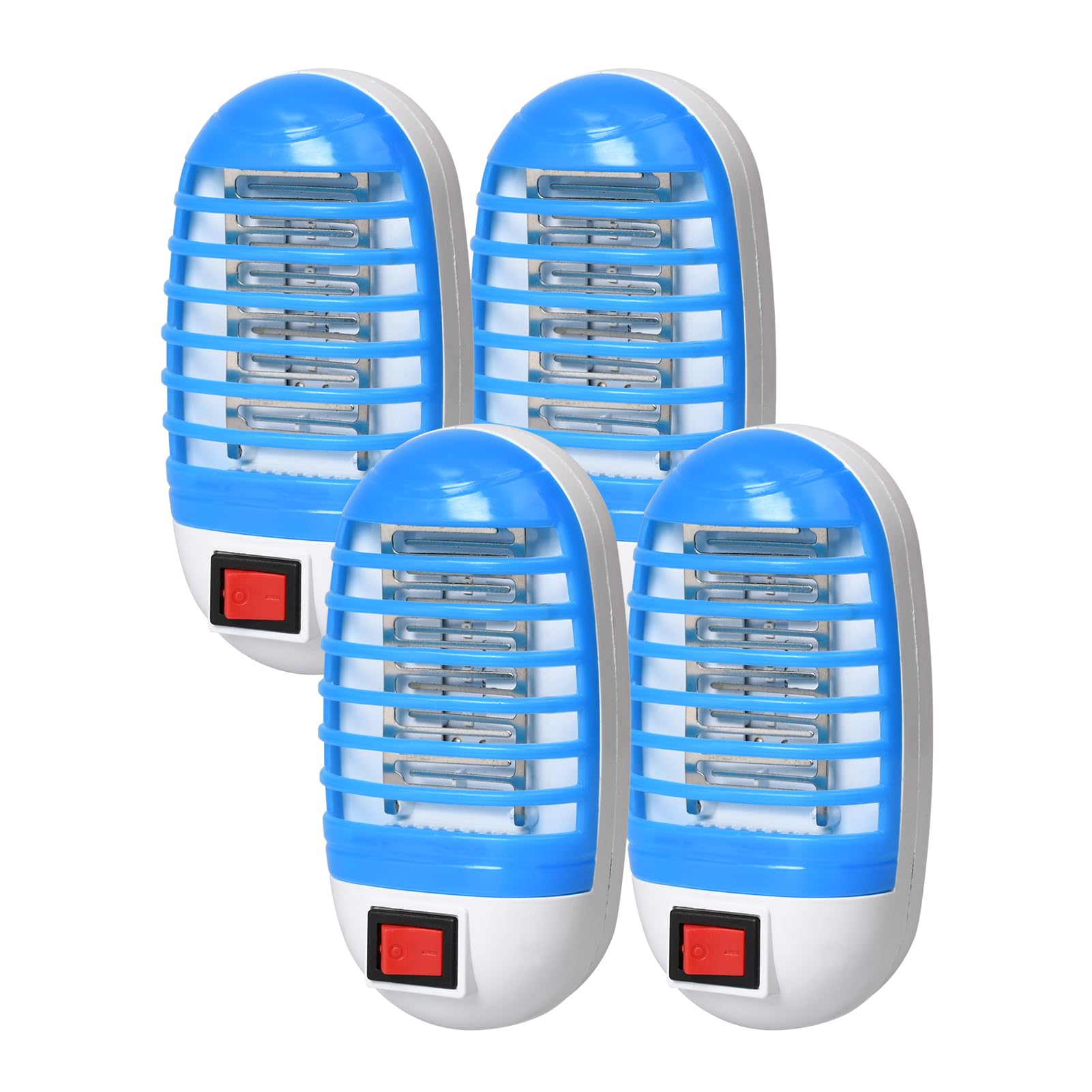 Pumwoy 4 PCS Mosquito Killer Lamp, Bug Zapper Mosquito Zapper, Fly Zapper with UV Light Electric Fly Killer, Insect Trap Lamp Mini Pest Repellent for Mosquitoes, Fruit Flies, Flies