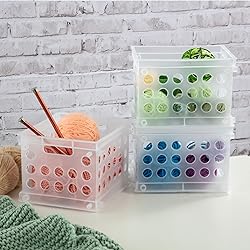 Sterilite Mini Crate, Stackable Plastic Storage Bin