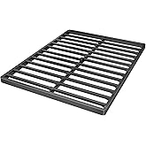 Superay 2 Inch California King Box Spring Low Profile, Heavy Duty Metal Box Spring Bed Base, Bunkie Board Bed Slat Replacement, Mattress Foundation, Easy Assembly, Noise Free