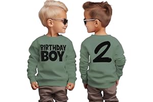 AG AGUU Birthday Boy Sweatshirts 1-8 Years Old Birthday Shirts Kids Pullover Toddler Baby Boy B-day Party Outfits Fall Tops