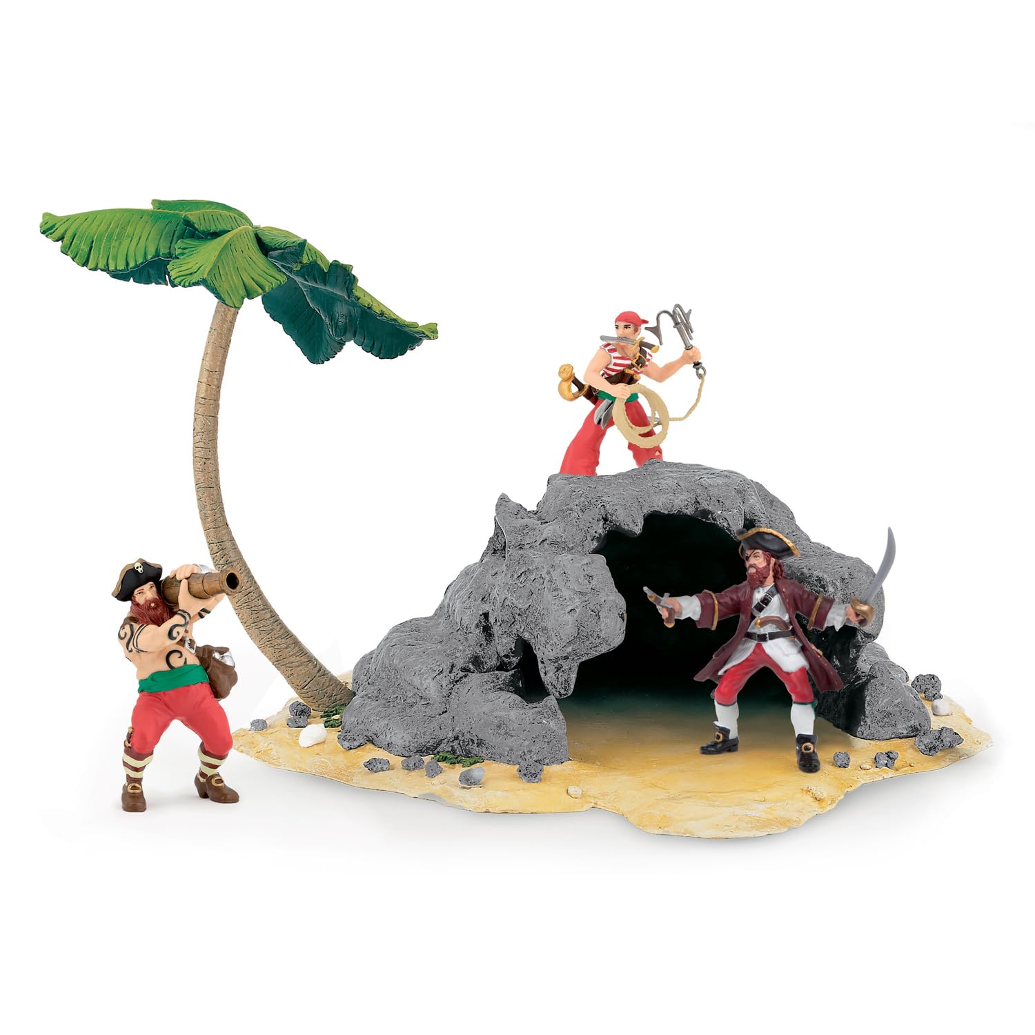 Papo - The Island Pirates and Corsairs Environment, 60252, Multicolored [Figures not included, sold separately]