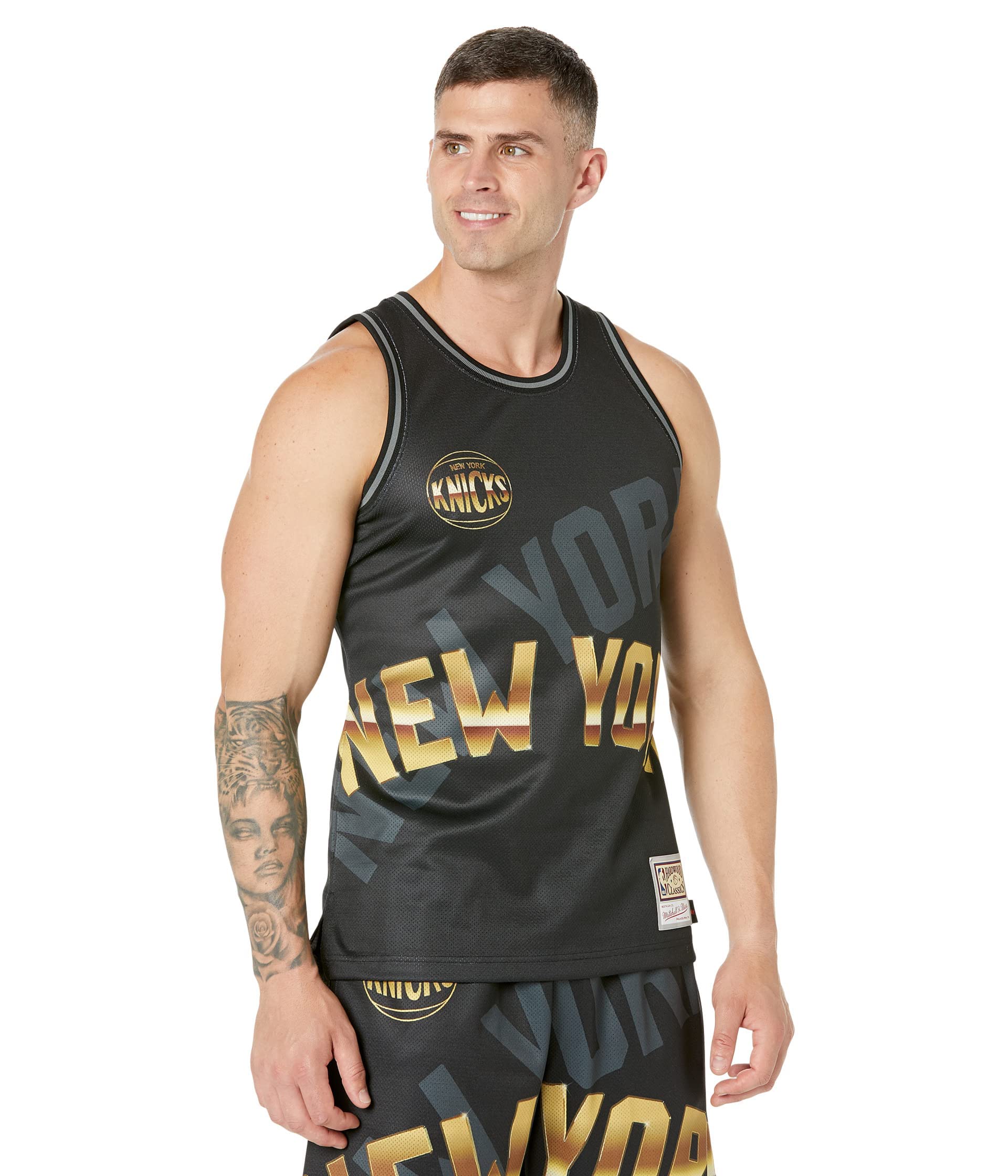 Mitchell & Ness M&N Big Face 4.0 Fashion Tank Top Jersey New York Knicks - XXL Black