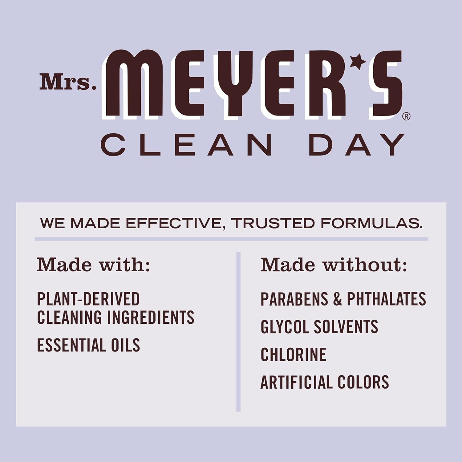 Mrs. Meyer's Clean Day Multi-Surface Cleaner Concentrate, Use to Clean Floors, Tile, Counters,Lavender Scent, 32 oz- Pack of 2: Health & Personal Care