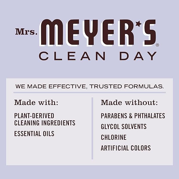 MRS. MEYER’S CLEAN DAY MULTI-SURFACE CLEANER CONCENTRATE, USE TO CLEAN FLOORS, TILE, COUNTERS, LAVENDER, 32 FL. OZ