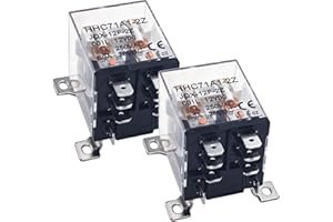 FORMIDEN JQX-12F-2Z High Power Relay (Pack of 2) - 8 Pin DC 12V Coil Voltages 30A DPDT, 2NO+2NC, Flame-Retardant Housing, General Purpose