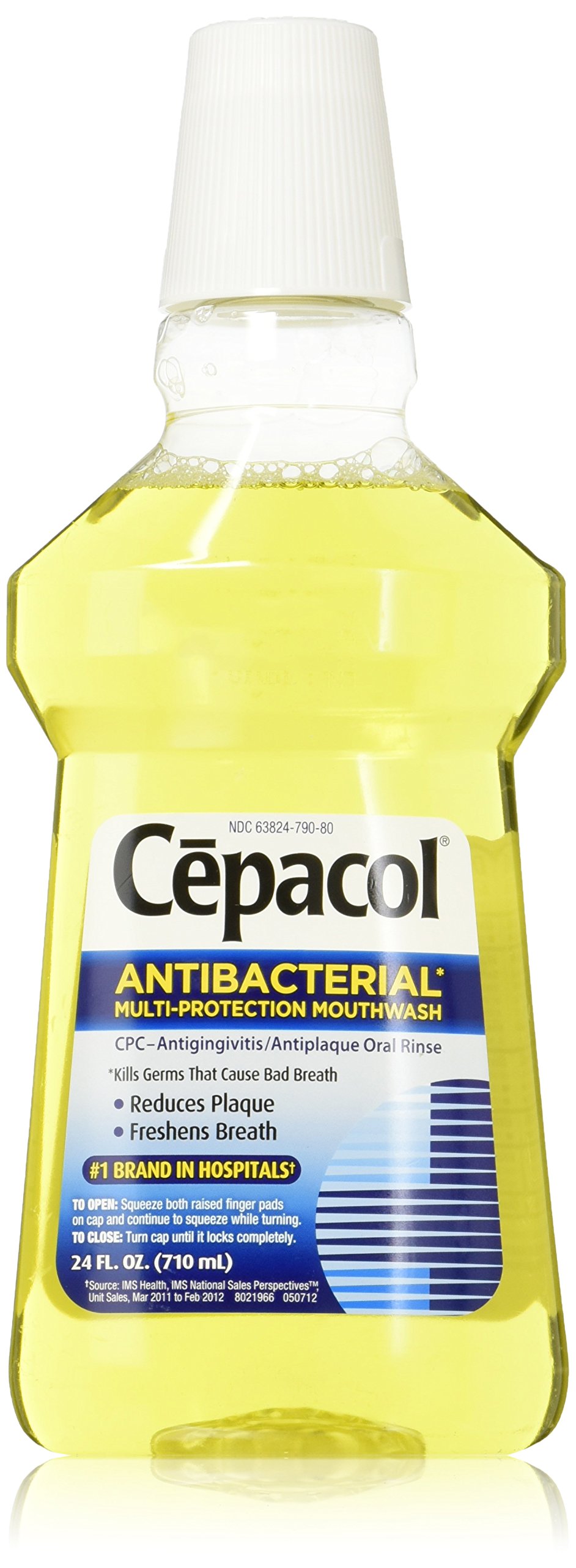 Cepacol Antibacterial MultiProtection Mouthwash, 24 Fl Oz (Pack of 5