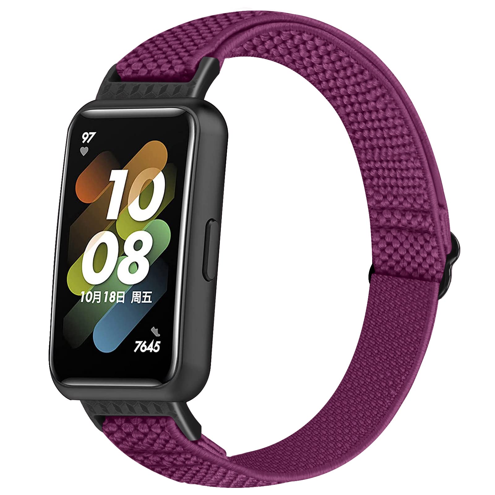 Huamanlou Elastic Strap Compatible with Huawei Band 7 Strap, Soft Nylon Sport Bracelet Replacement Wristband for Huawei Band 7