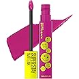 Maybelline Super Stay Matte Ink Liquid Lip Color, Moodmakers Lipstick Collection, Long Lasting, Transfer Proof Lip Makeup, Reviver, Plum, 1 Count