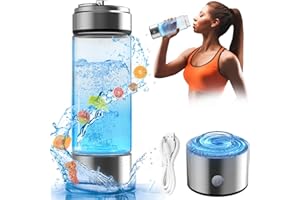 FEFFXY Hydrogen Water Bottles, Hydrohealth Hydrogen Water Bottle, 3 Min Improve Water Quality Portable Hydrogen Water Bottle Generator Water Ionizer Machine