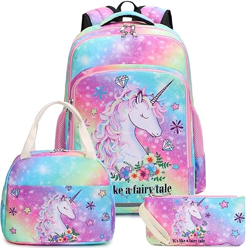 BTOOP Girls Backpack Kids Elementary Bookbag Girly School Bag with
