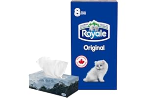Royale Original Facial Tissue, 8 Flat Boxes, 100 Tissues per Box