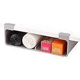 Joseph Joseph CupboardStore Under Shelf Storage Film, Foil and Bag Organizer, for Larger Rolls and Boxes, Fits Kitchen Units Over 13 in Wide, Large