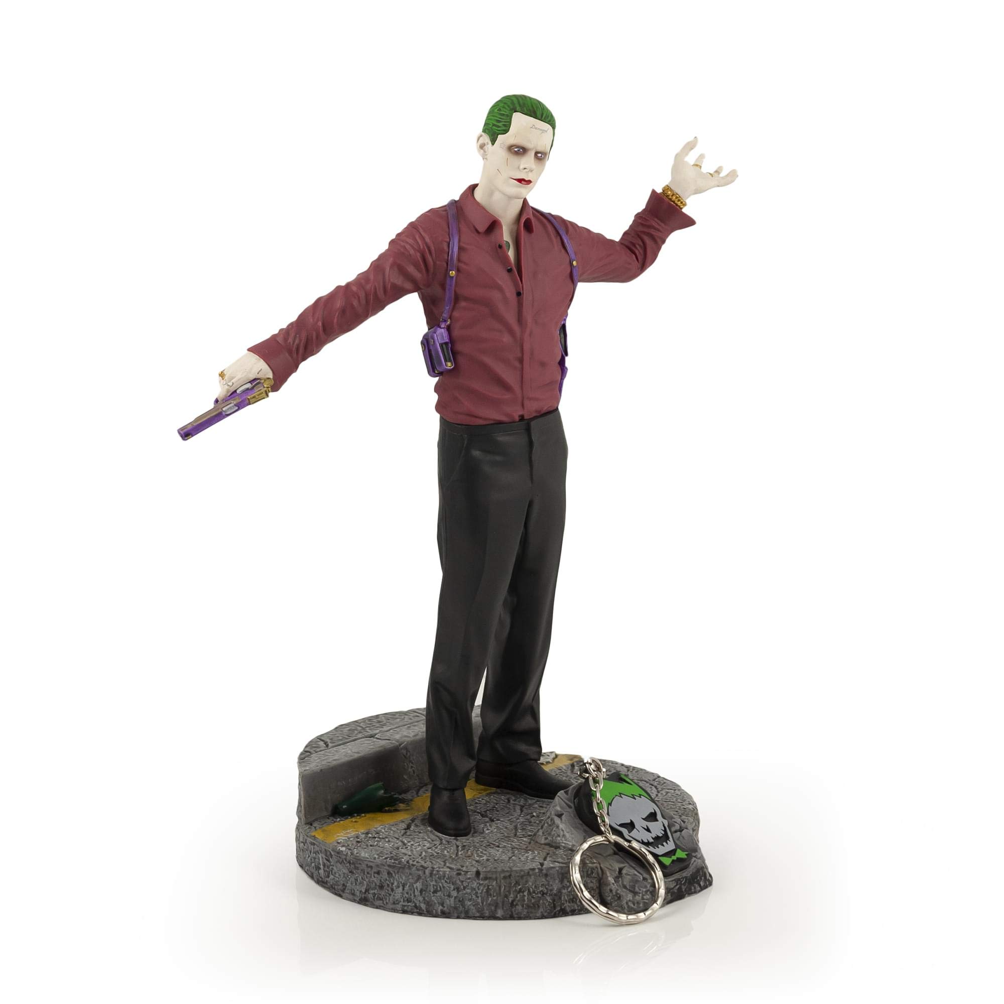 DC Suicide Squad Joker Finders Keypers Statue | Official Suicide Squad Key Holder Figure | 10 Inches Tall