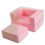 MeMoreCool Toddler Chair Glow in Dark Unicorn Kids