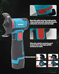 Brushless Angle Grinder with 2