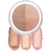 Baked Blush Highlight Bronze Powder 3-in-1 Contour Palette Sculpt Satin Silky Smooth Makeup Palettes Powder (001-Fair)