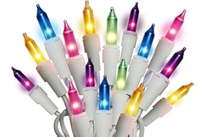 DOBAR Holiday Pride Easter String Lights - 100 Count Mini Easter Lights String on White Wire (22.5 Ft) - Indoor/Outdoor Use - UL Listed - Static & Blinking Modes