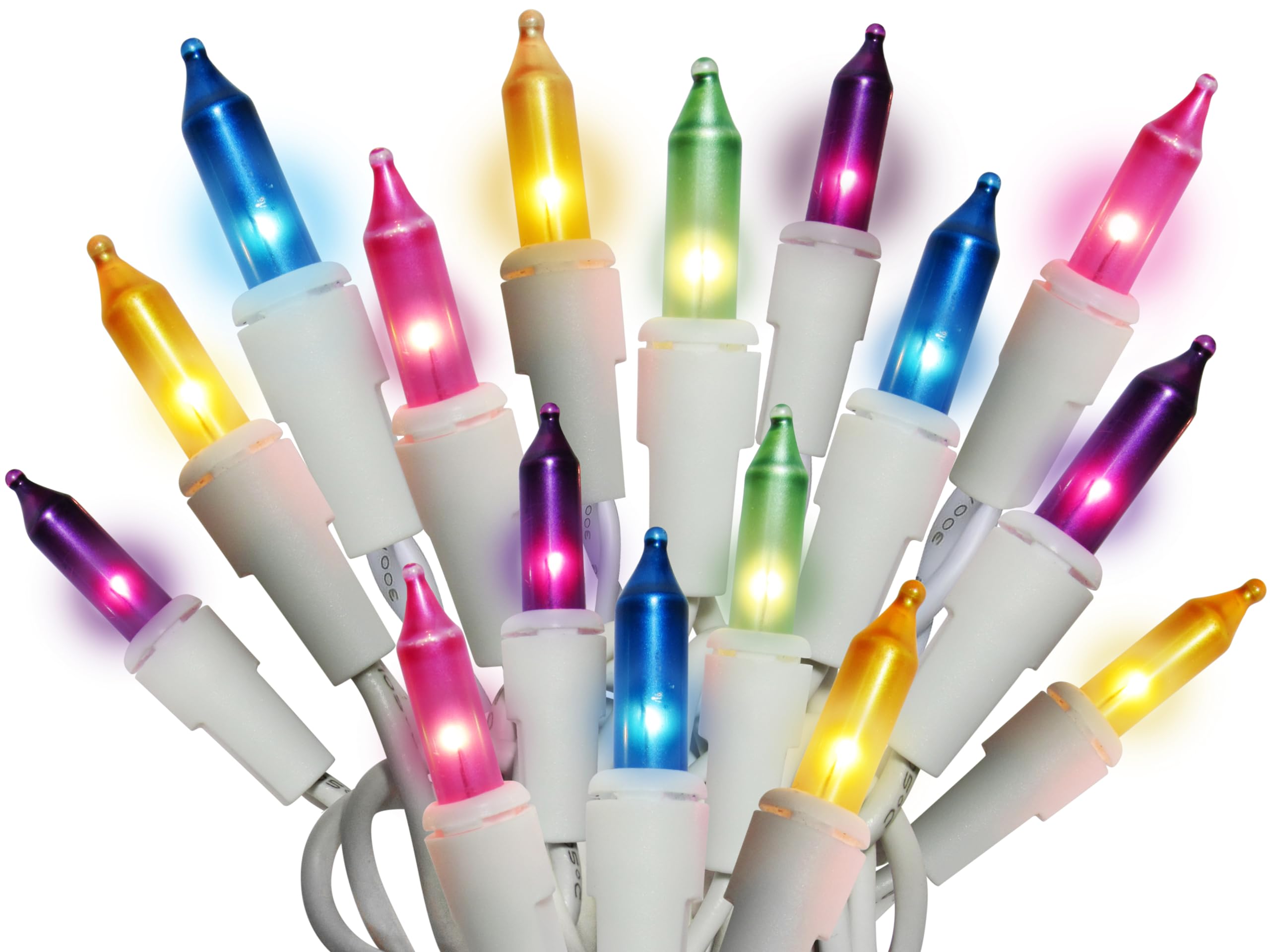 Dobar Holiday Pride Easter String Lights - 100 Count Mini Easter Lights String on White Wire (24 Ft) - Indoor/Outdoor Use - UL Listed - Static & Blinking Modes - Connectable