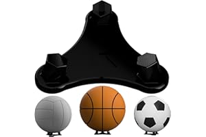 Radiant Displays Big Ball Display Stand – Black – Premium Holder for Basketballs, Soccer Balls & Volleyballs – Made in USA – Showcase Autographed, Signed & Collectible Sports Balls – Trophy & Display Cases