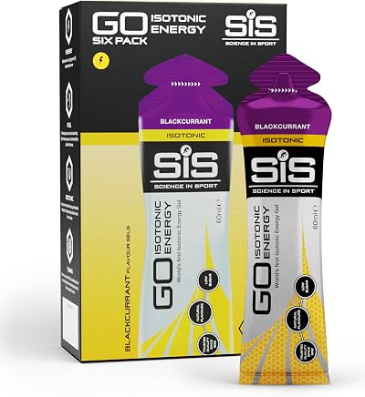 Science in Sport GO Isotonic Gel 6 x 60ml Blackcurrant Vegan 22g Carbs