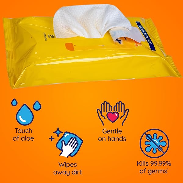 WET ONES FOR PETS ANTIBACTERIAL HEAVY DUTY PAW WIPES, TROPICAL SPLASH SCENT – THICK DOG CLEANING WIPES – SCENTED, DURABLE AND DISPOSABLE DOG WIPES FOR PAWS, 50 COUNT