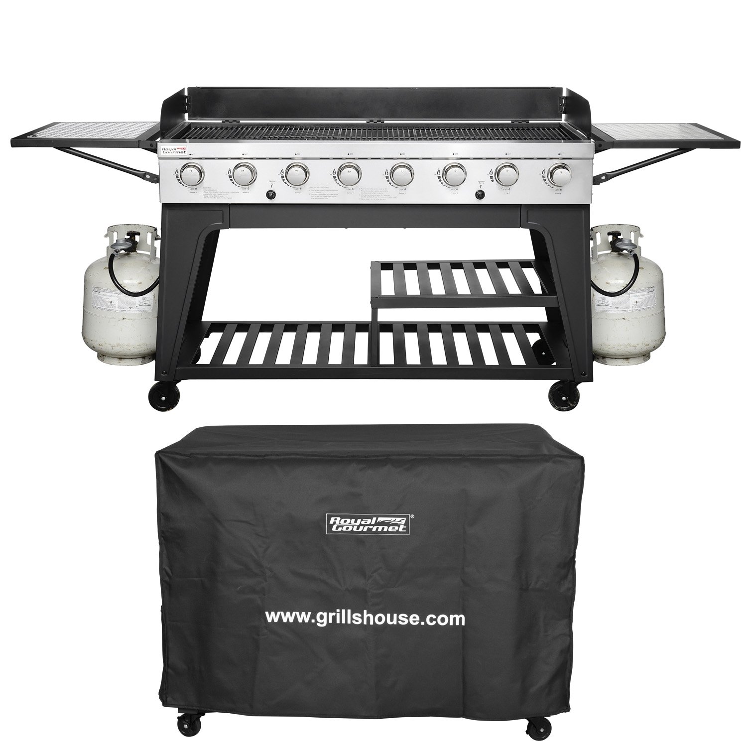 Royal Gourmet Event 8Burner BBQ Propane Gas Grill with Cover eBay