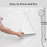 XIYUNTE Corner Shower Mat 54x54cm Non Slip Anti Mould White view 7