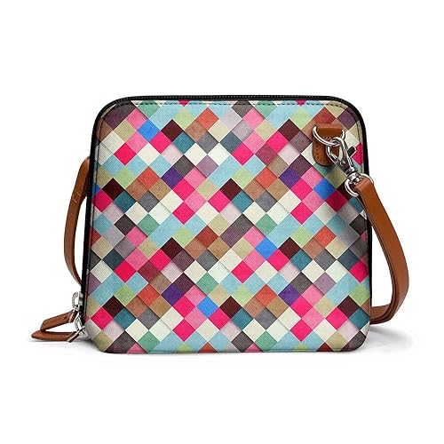 DailyObjects Trapeze Sling Crossbody Bag For Women And Girls- Multicolour