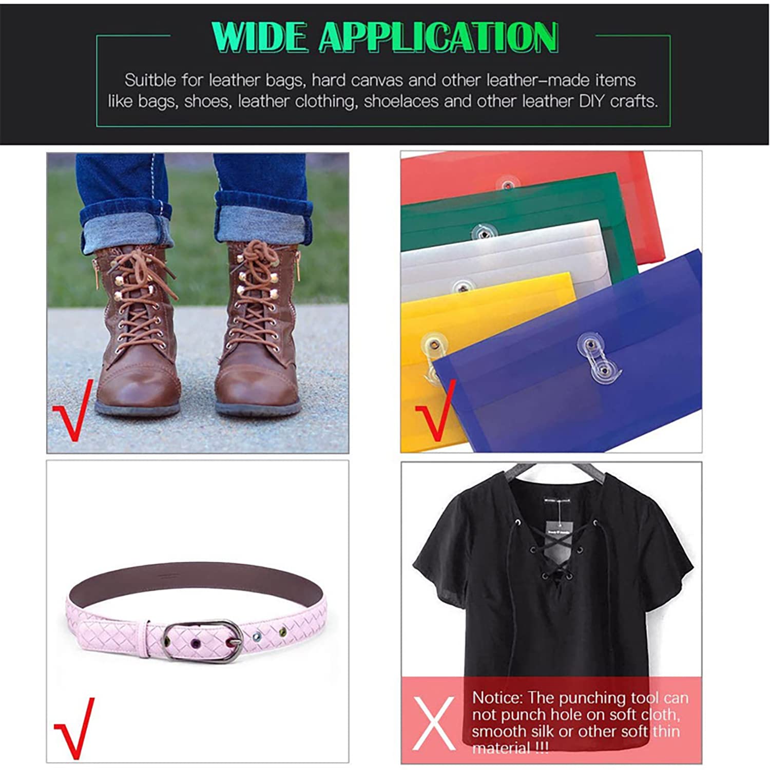 Eyelet Hole Punch Pliers, 3/16 in(5mm) Eyelet Grommet Pliers Kit Metal Eyelets Kits with 400PCS Multicolor Grommets Shoe Eyelets Grommet Sets for Leather Fabric Belt Clothes Decorative Repair