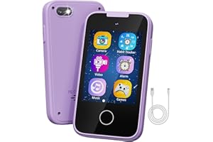 UCIDCI Kids Smart Phone Toys for Girls Ages 3-7 with Dual Camera - Toddler Phone Toys with Learning Games, Travel Toys with MP3 Music Player for Christmas, Birthday Gifts for 3 4 5 6 7 Year Old Boys