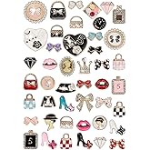 CUNUEN Lot of Bling Designer Decoration Charms, Luxury Fashion Trendy Rhinestone Jewelry Accessories for Women Girls
