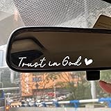 Christian Decal, Rear View Mirror Decal, Faith Car