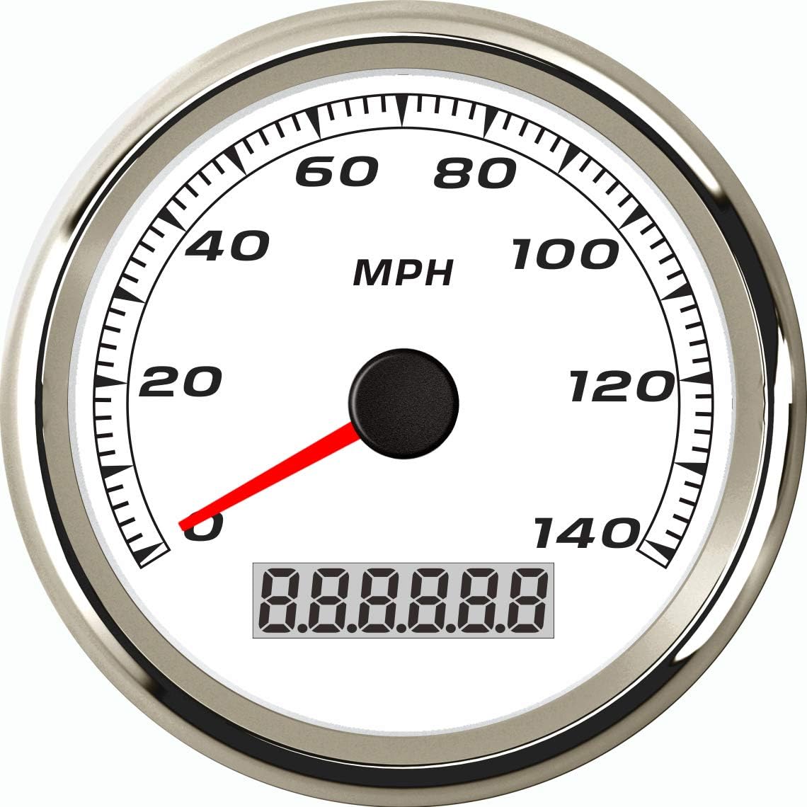 ELINGWarranted MPH GPS Speedometer Odometer 140MPH for Car Motorcycle Tractor Truck with Backlight 85mm 12V/24V